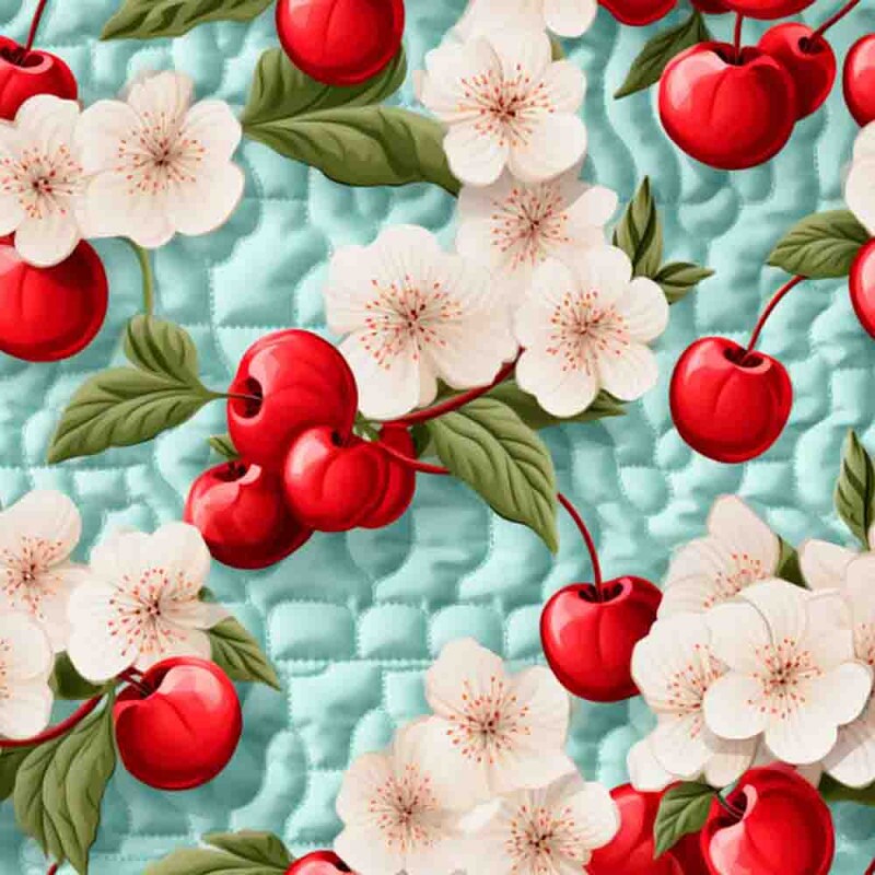 Sarja  Hidrorrepelente Cereja Quilt  100% Algodão 93752/001D