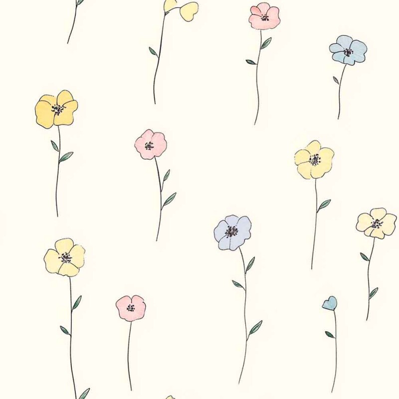 Fralda Digital Est. 100% ALGODÃO - 75CM - Florzinhas Delicadas - 96168/001D