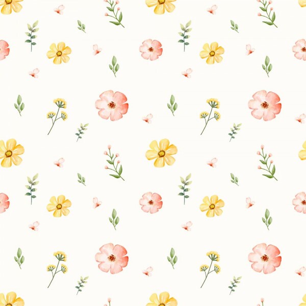 FLANELA ESTAMPADA FLORAL - 100% ALGODÃO DIGITAL