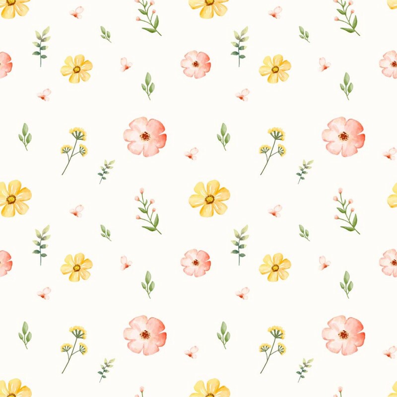 FLANELA ESTAMPADA FLORAL - 100% ALGODÃO DIGITAL