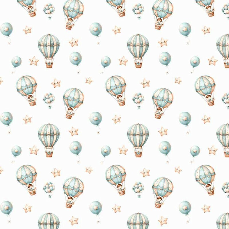 FRALDA DIGITAL EST. BALÃO - 100% ALGODÃO - 75CM