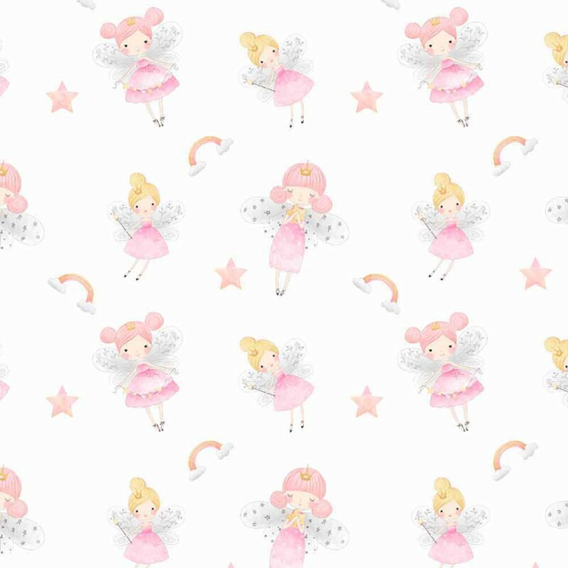 FRALDA DIGITAL EST. FADAS - 100% ALGODÃO - 75CM
