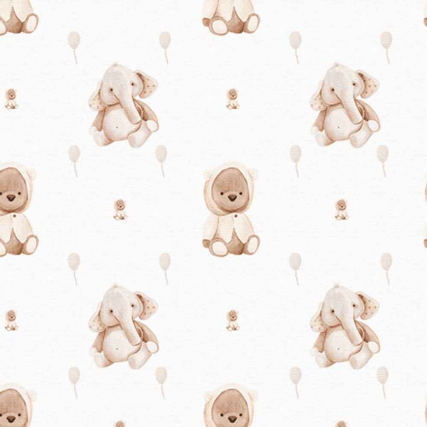 FRALDA DIGITAL EST. URSINHO C/ ELEFANTE- 100% ALGODÃO - 75CM