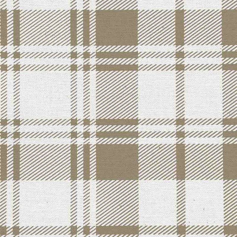 LINHO EST. XADREZ TARTAN CASTANHO - 75% ALG. 17% VISC. 8% LINHO