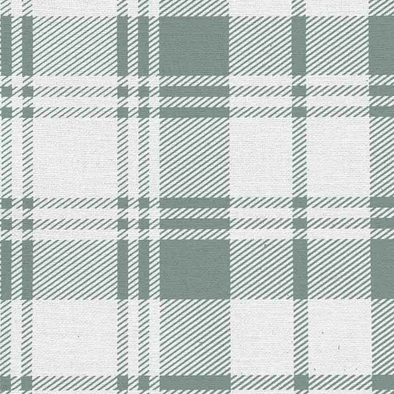 LINHO EST. XADREZ TARTAN VERDE - 75% ALG. 17% VISC. 8% LINHO