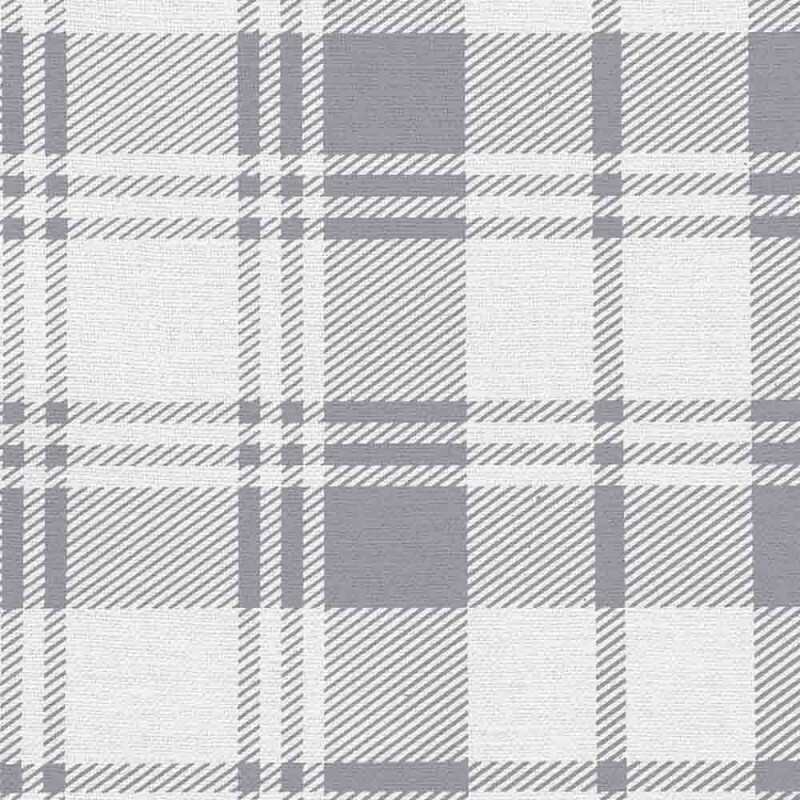 LINHO EST. XADREZ TARTAN CINZA - 75% ALG. 17% VISC. 8% LINHO