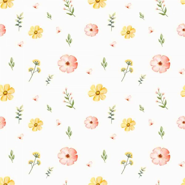 MATELASSÊ FLORES DELICADAS - 50% ALG 50% SINT