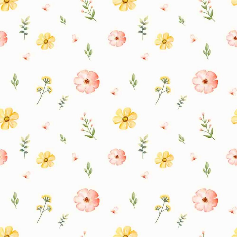 MATELASSÊ FLORES DELICADAS - 50% ALG 50% SINT
