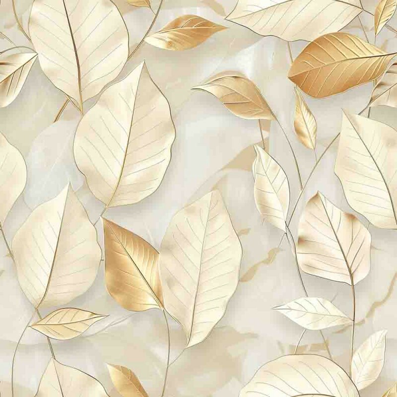 MATELASSÊ FOLHAS CREME - 50% ALG 50% SINT