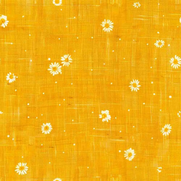 MATELASSÊ FLOR EM LINHO AMARELO - 50% ALG 50% SINT