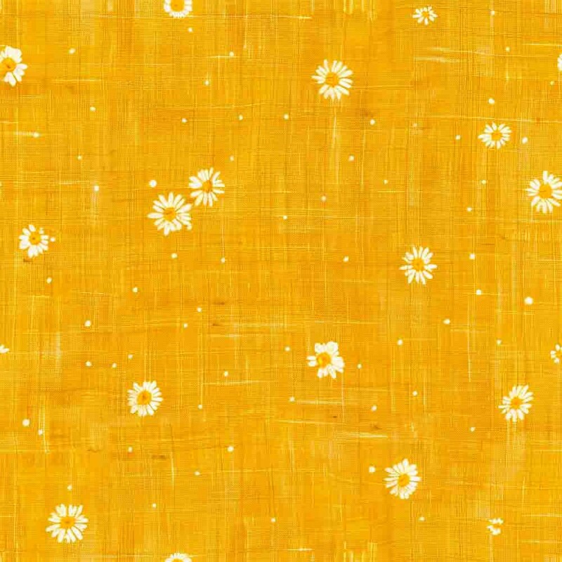 MATELASSÊ FLOR EM LINHO AMARELO - 50% ALG 50% SINT