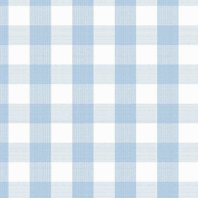 TRICOLINE FIO TINTO XADREZ MEDIO - AZUL BEBE