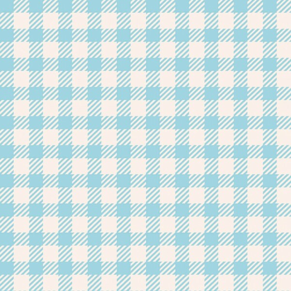 TRICOL. XADREZ AZUL BEBE - 100% ALGODÃO