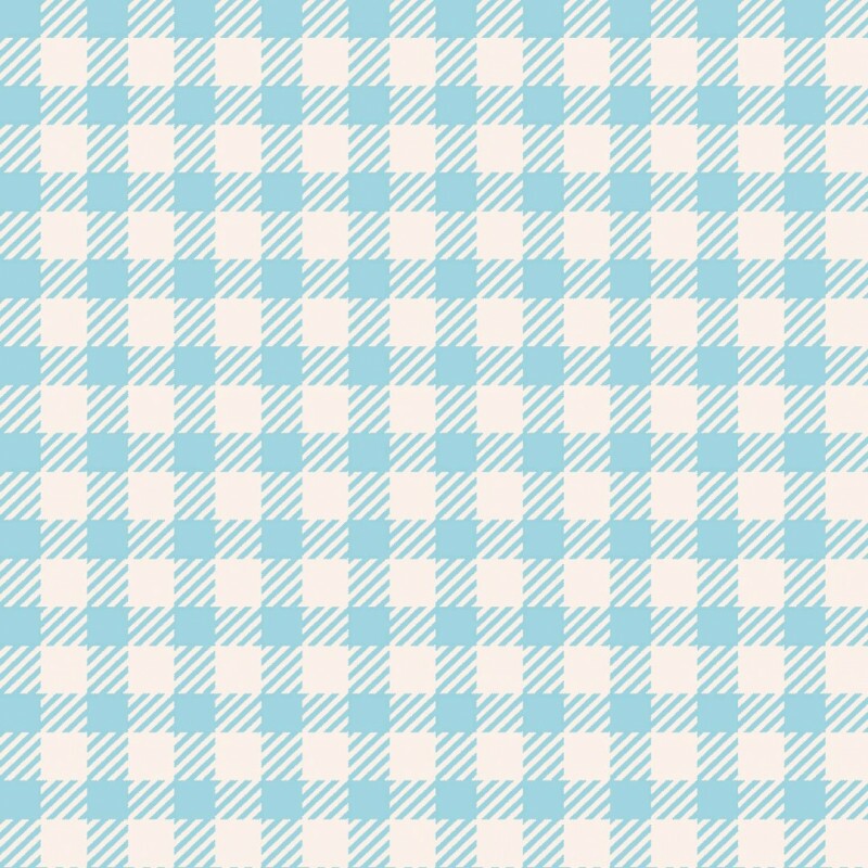 TRICOL. XADREZ AZUL BEBE - 100% ALGODÃO