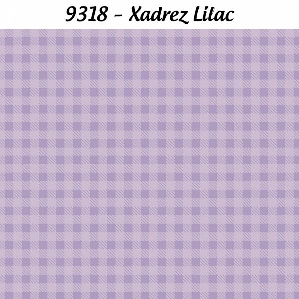TRICOL. XADREZ LILAC - 100% ALGODÃO PREMIUM