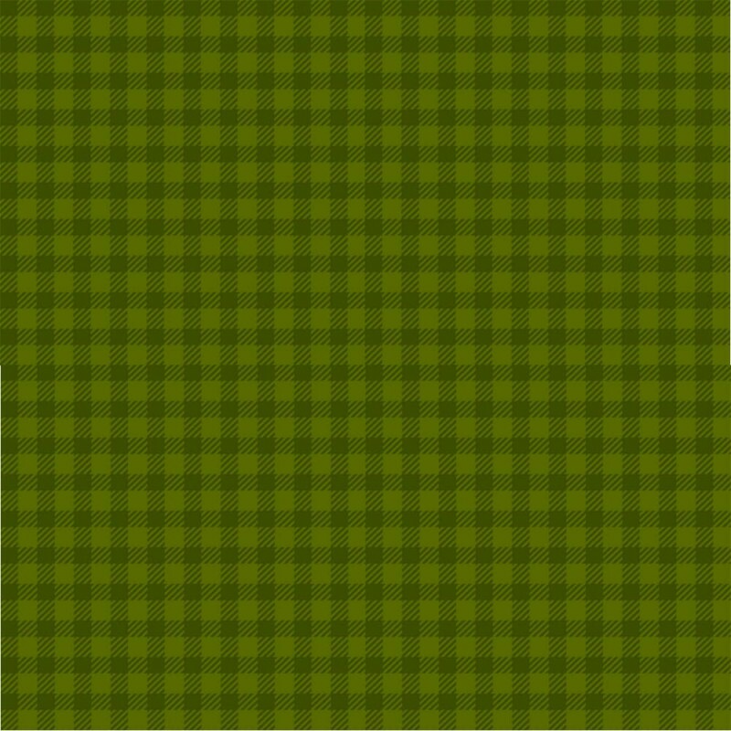 TRICOL. XADREZ VERDE OLIVA - 100% ALGODÃO - 06906/275