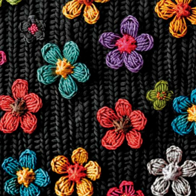 TRICOL. TINY FLOWERS 11 - 100% ALGODAO DIGITAL
