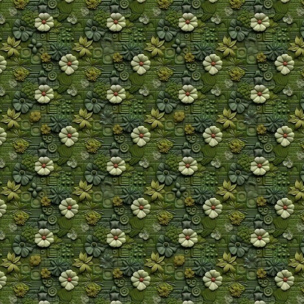 TRICOL. QUILT VERDE 5 - 100% ALGODÃO DIGITAL