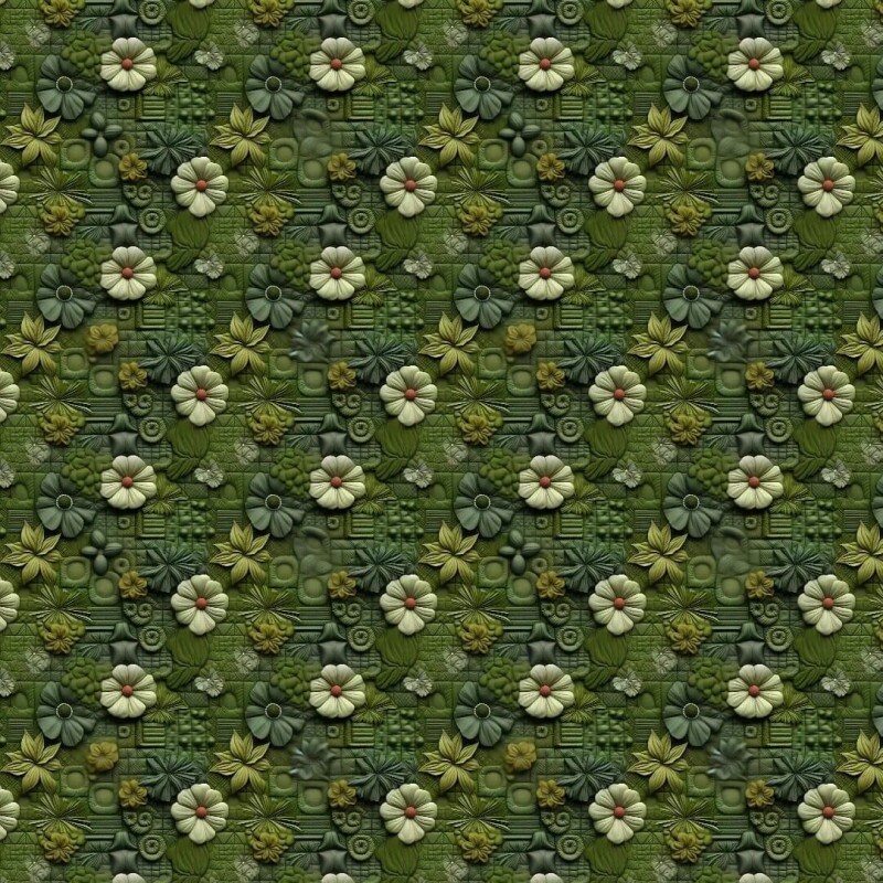 TRICOL. QUILT VERDE 5 - 100% ALGODÃO DIGITAL
