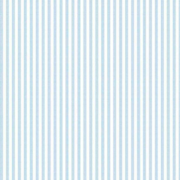 TRICOLINE FIO TINTO LISTRADO 3 MM AZUL BEBÊ- 100% ALGODÃO