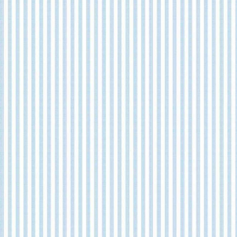 TRICOLINE FIO TINTO LISTRADO 3 MM AZUL BEBÊ- 100% ALGODÃO