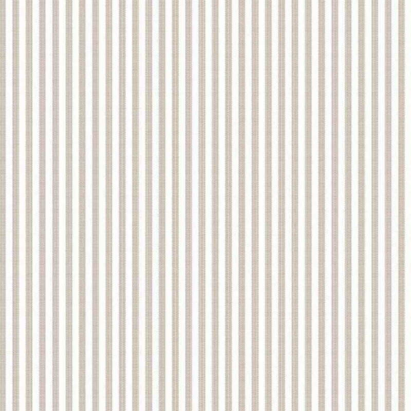 TRICOLINE FIO TINTO LISTRADO 3 MM BEGE ESCURO - 100% ALGODÃO
