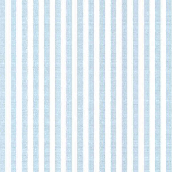 TRICOLINE FIO TINTO LISTRADO 5 MM  AZUL BEBÊ- 100% ALGODÃO