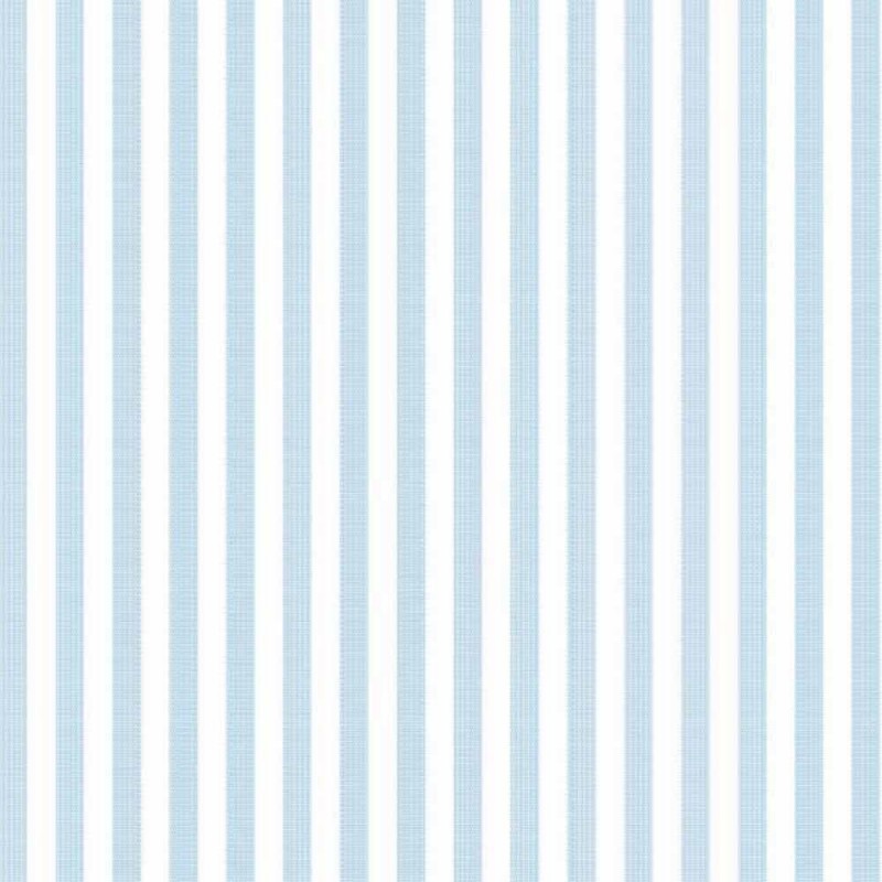 TRICOLINE FIO TINTO LISTRADO 5 MM  AZUL BEBÊ- 100% ALGODÃO