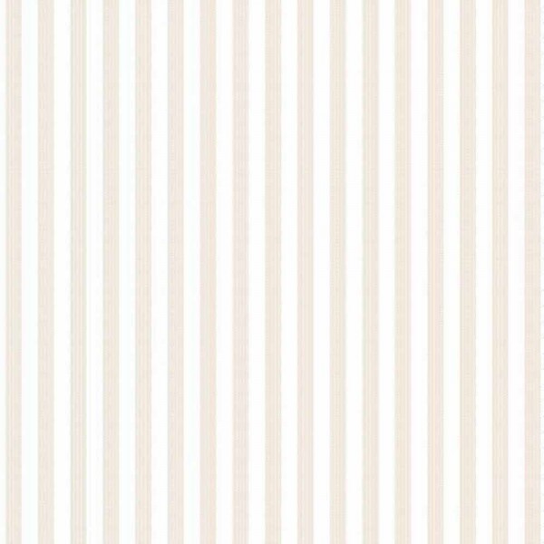 TRICOLINE FIO TINTO LISTRADO 5 MM BEGE - 100% ALGODÃO