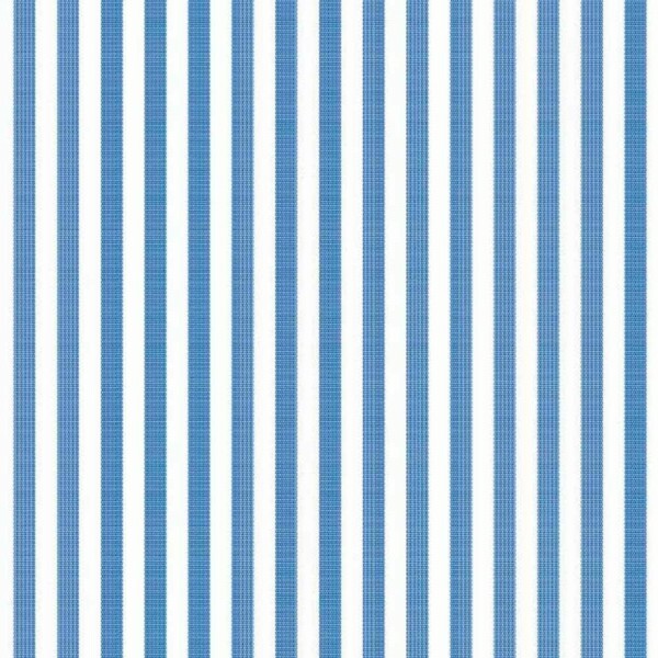 TRICOLINE FIO TINTO LISTRADO 5 MM  AZUL ROYAL - 100% ALGODÃO