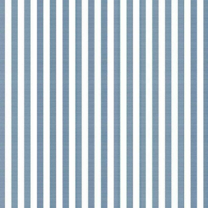TRICOLINE FIO TINTO LISTRADO 5 MM AZUL INDIGO  - 100% ALGODÃO