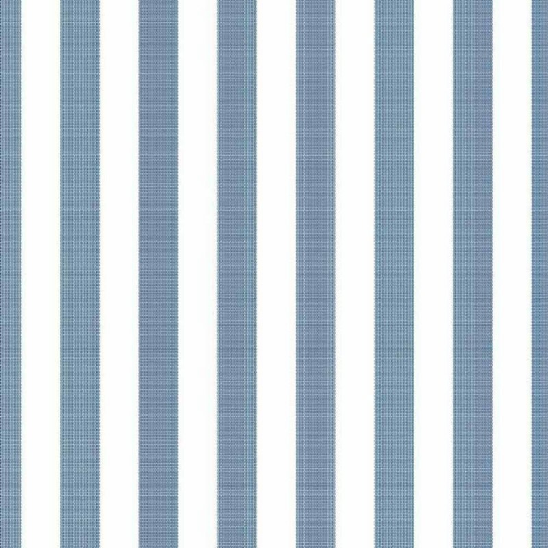TRICOLINE FIO TINTO LISTRADO 1 CM AZUL INDIGO  - 100% ALGODÃO