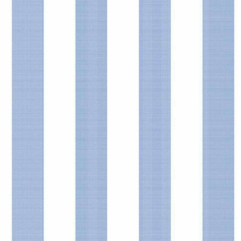 TRICOLINE FIO TINTO LISTRADO 2 CM  AZUL JEANS - 100% ALGODÃO