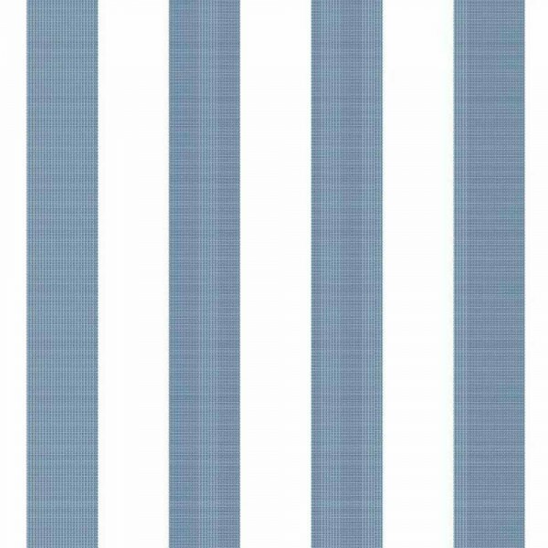 TRICOLINE FIO TINTO LISTRADO 2 CM AZUL INDIGO  - 100% ALGODÃO