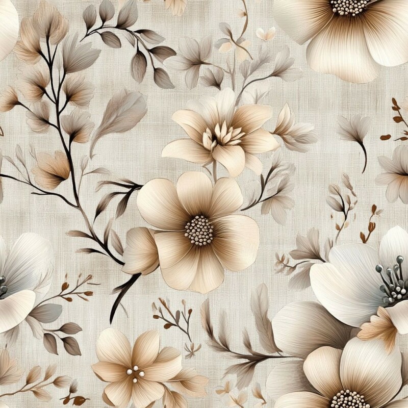 PA26 - TRICOL. FLOR BOHO  - 100%ALGODÃO - 01980/001D