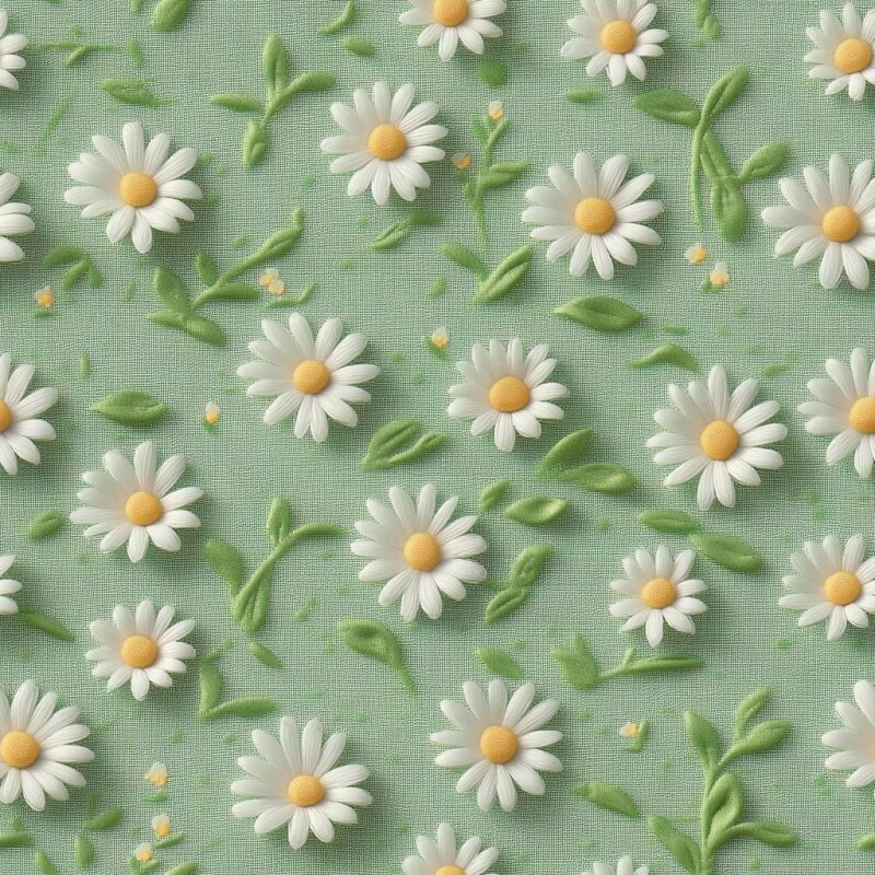 PA26 - TRICOL. PÁSCOA DAISIES - 100%ALGODÃO - 01983/001D