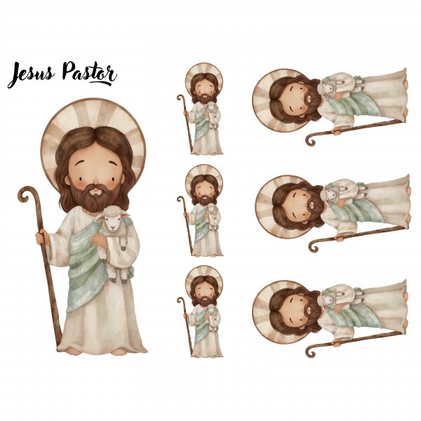 ESTAMPA FÁCIL - JESUS PASTOR