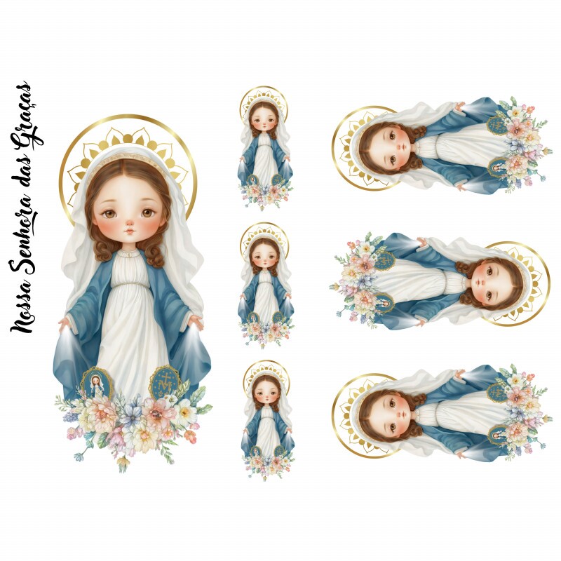ESTAMPA FÁCIL - NOSSA SENHORA DAS GRAÇAS