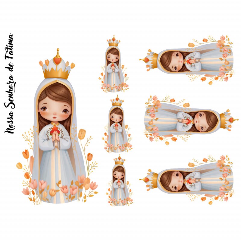ESTAMPA FÁCIL - NOSSA SENHORA DE FATIMA