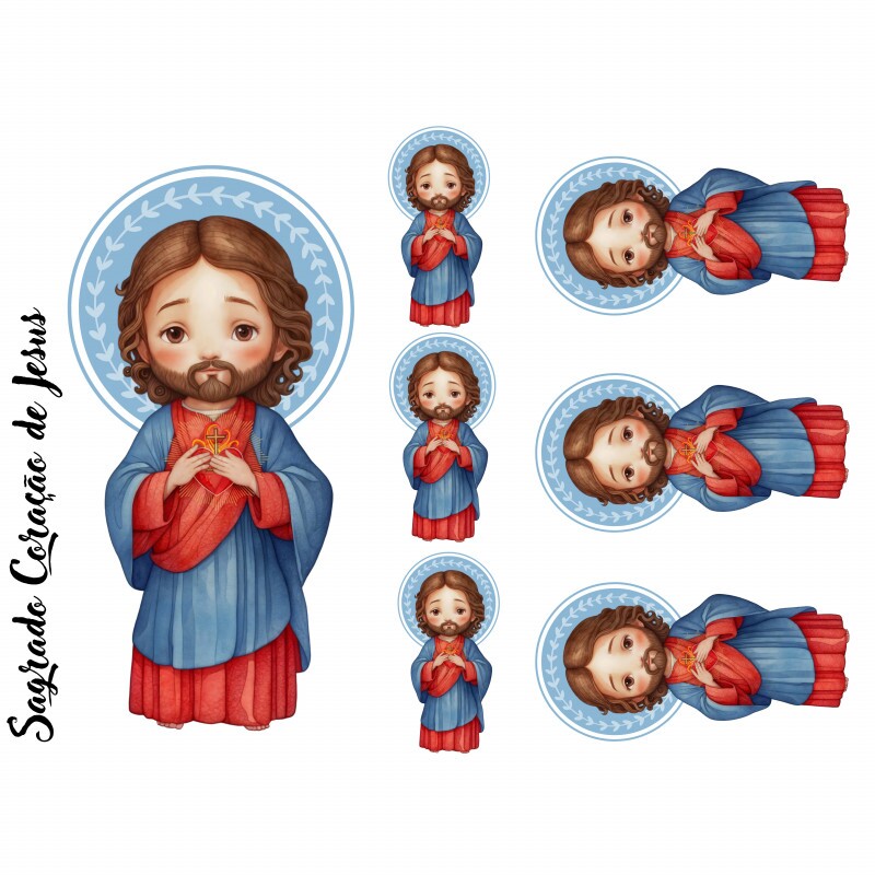 ESTAMPA FÁCIL - SAGRADO CORAÇÃO DE JESUS