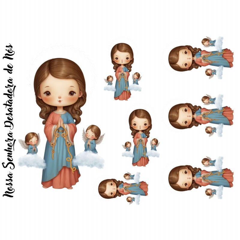 ESTAMPA FÁCIL - NOSSA SENHORA DESATADORA DOS NOS