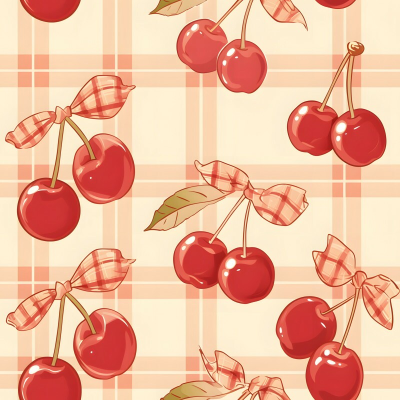 OT25 - TRICOL. CHERRY BOW XADREZ - 100%ALGODÃO 98452/001