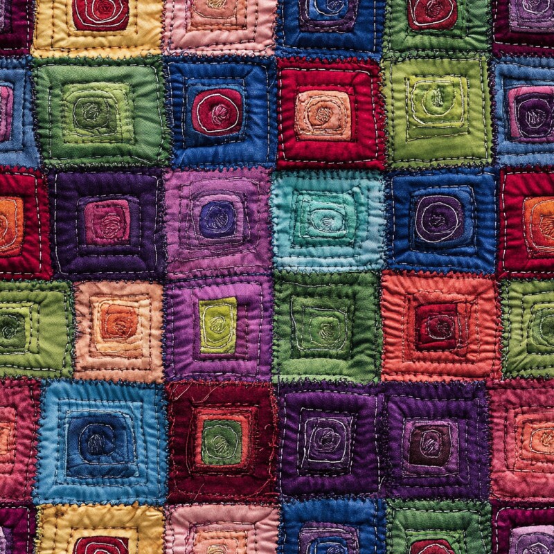 OT25 - TRICOL. COZY SQUARES - 100%ALGODÃO 98602/001D