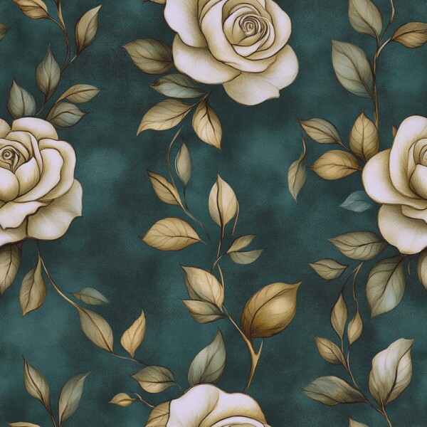 OT25 - TRICOL. EMERALD ROSAS - 100%ALGODÃO 99066/001D